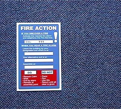 (PVC) Fire Action Sign